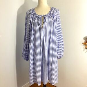 H&M WOMAN SIZE XL RELAXED FIT MINI DRESS TUNIC LONG BALOON SLEEVES